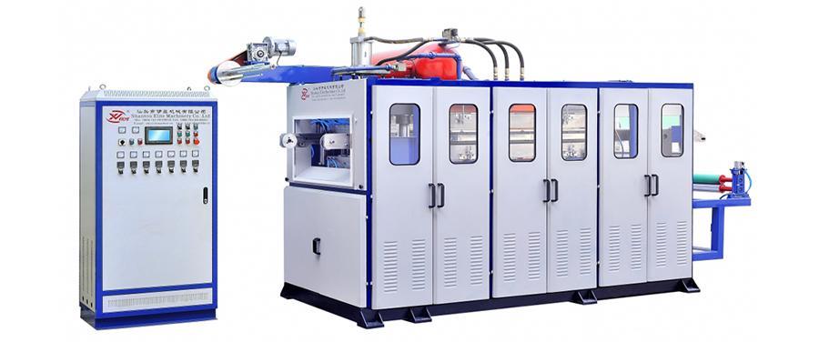 Termoformadora para fabricar vasos descartables de plástico CMM700-360
